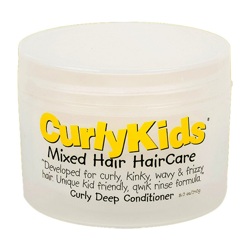 CurlyKids Curly Deep Conditioner for Curly Kinky Wavy and Frizzy Hair 8Oz (240g)